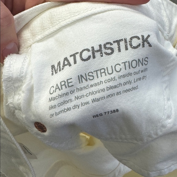 J. Crew Matchstick Straight White Jeans, size 29 - Picture 6 of 9
